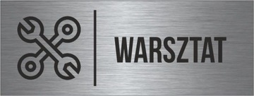 TABLICZKA Warsztat Piktogram Aluminium