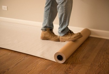 БУМАГА ДЛЯ МАСКИ ЗАЩИТНЫЙ СТРОИТЕЛЬНЫЙ КАРТОН ТВЕРДЫЙ ГЛАДКИЙ РУЛОН 100см х 15 метров