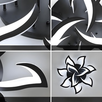 Светодиодная лага Lotos 10 кольца люстра 100 Вт потолка с пультом дистанционного управления