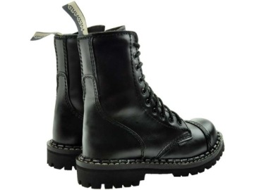 ВЫСОКИЕ ЛЕГЕНДАРНЫЕ КОЖАНЫЕ БОТИНКИ С МЕТАЛЛИЧЕСКИМ НОСОМ 41 ДЕТАЛИ