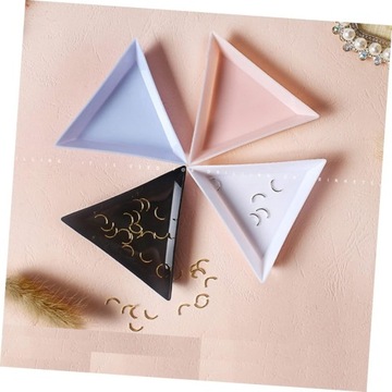 160 шт. треугольная пластина для дизайна ногтей, красочный поднос, треугольные D-подносы