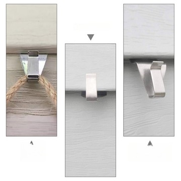 КРЮЧКИ-ГИРЛАНДЫ ДЛЯ НАРУЖНОГО ШКАФА БАЛКОНА СКРЫТОЙ НЕРЖАВЕЮЩЕЙ СТАЛИ