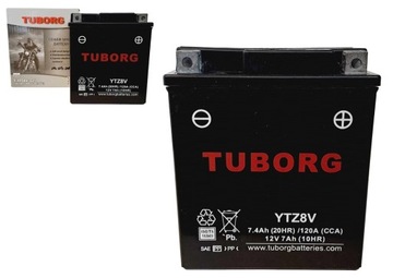 AKUMULATOR TUBORG YTZ8V-GEL 12V 7Ah 120A ZAMIENNIK EXIDE VARTA YUASA