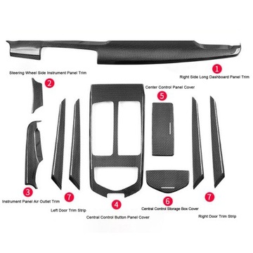 10 шт. комплект внутренней отделки автомобиля