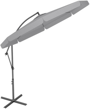 Зонт со штангой, 8-плечий, Большой, 300 см, Серый Сад, SOLID