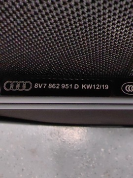 AUDI A3 8V7 8V CABRIO VĚTRNÁ CLONA NÁPOR VSTUP VZDUCHU ORIGINÁLNÍ 8V7862951D