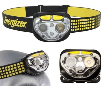 CZOŁÓWKA LATARKA LAMPKA CZOŁOWA BIWAKOWA NA 3XAAA ENERGIZER IPX4 450LM