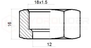 ЗАЖИМ TEKALAN НА ТРУБНОЙ ГАЙКЕ FI 12 M18X1,5