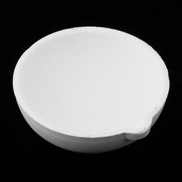 Biały tygiel krzemionkowy do topienia złota, biały, 750g 9x3cm
