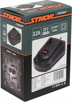 ЗАРЯДНОЕ УСТРОЙСТВО 20В 2А ДЛЯ АККУМУЛЯТОРОВ СИСТЕМЫ STHOR 20V
