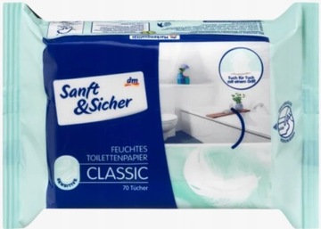 Papier toaletowy nawilżany Classic Sensitiv70 szt.
