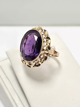 ФЕНОМЕНАЛЬНОЕ ЗОЛОТОЕ КОЛЬЦО 585 ПРОБЫ SYN. РУБИН Р23 10.96Г