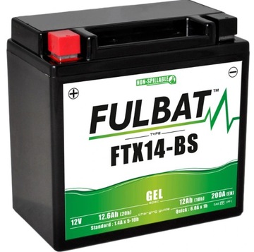 Akumulator Fulbat YTX14-BS FTX14-BS GEL 12V 12.6Ah
