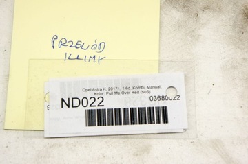 ND022 OPEL ASTRA K PŘÍVOD WAZ KLIMATIZACE