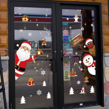 Двойные рождественские наклейки для окна