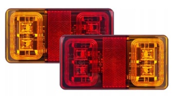 [ZESTAW] - 2 x Lampa prostokątna LED (L2295) ZESPOLONA DIODOWA PRZYCZEPY LA