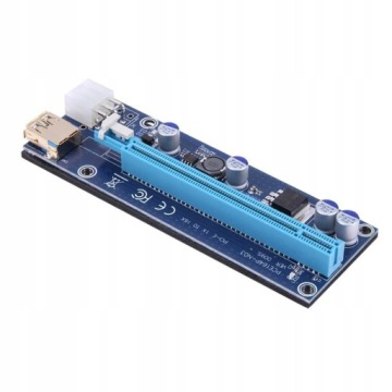 Riser rev 009S Gold USB 3.0 PCI-E 1x-16x 6PIN SATA