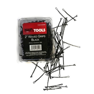 Hair Tools Wsuwki Do Włosów 5cm Czarne 500 sztuk