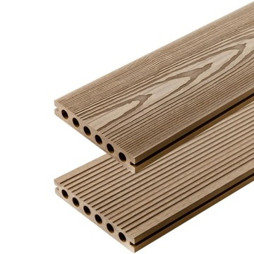 DESKA TARASOWA KOMPOZYTOWA 3D TEAK – DŁ. 3M