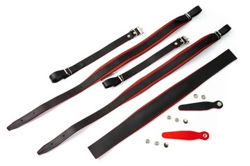 НАБОР РЕМНЕЙ СТАНДАРТ ЧЕРНЫЙ/КРАСНЫЙ ремни-гармошка 96