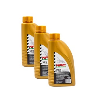 ORYGINALNY OLEJ SERWISOWY NAC SAE30 GOLD 3X 0,6L