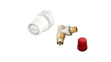 DANFOSS ZAWÓR RA-N 1/2 KĄTOWY + GŁOWICA REDIA CLICK