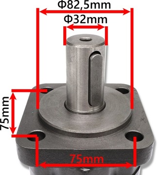 ФЛАНЕЦОВОЕ КРЕПЛЕНИЕ ГИДРАВЛИЧЕСКОГО ДВИГАТЕЛЯ GR3 315 см3