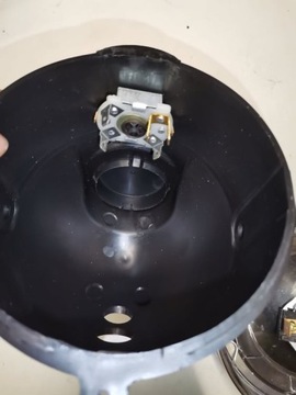 Передний фонарь Romet Pony, абажур, хромированная рамка