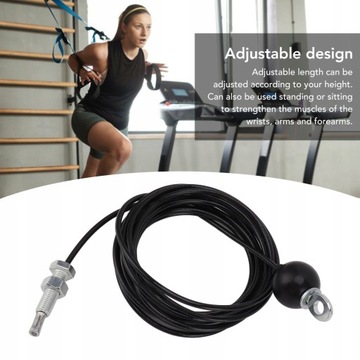 ВЕРЕВКА ВЫСОКОПРОЧНАЯ ДЛЯ ФИТНЕС-УПРАЖНЕНИЙ, ЧЕРНАЯ 5М