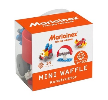 KLOCKI MINI WAFLE KONSTRUKTOR CHŁOPIEC 35 SZT
