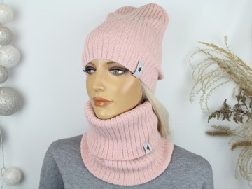 КОМПЛЕКТ ЖЕНСКИЙ, ШАПКА ЖЕНСКАЯ + ШАРФ ШАРФ