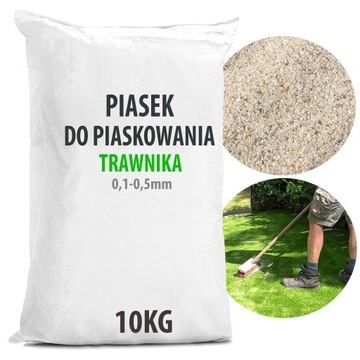 PIASEK DO PIASKOWANIA TRAWNIKA TRAWY 0,4-1mm 10KG