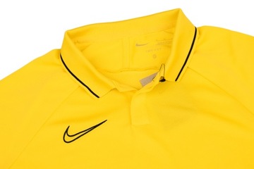 Koszulka męska Nike DF Academy 21 Polo SS żółta CW