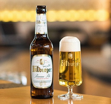 BITBURGER PREMIUM PILS BEER szklanka POKAL 20cl UEFA EURO 2024 GERMANY