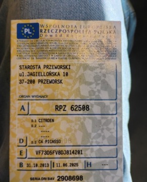 Citroen C4 Picasso I 1.6 THP 156KM 2013 Citroen C4 Picasso 2013r, 1.6 Benzyna. Lekko przetarty lewy bok. Jezdzi, zdjęcie 26