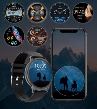 SMARTWATCH СПОРТИВНЫЕ ЧАСЫ SMARTBAND AMOLED PULS СПОРТИВНЫЙ РЕМЕСЛ ЖЕНСКИЙ PL