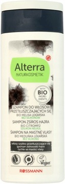 ALTERRA BIO SZAMPON WĘGIEL WŁOSY PRZETŁUSZCZAJĄCE