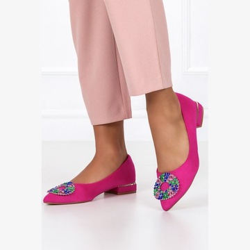 ЖЕНСКИЕ БАЛЕТКИ С ЛЕГКИМ КОЖАНЫМ ОТДЕЛЕНИЕМ 37