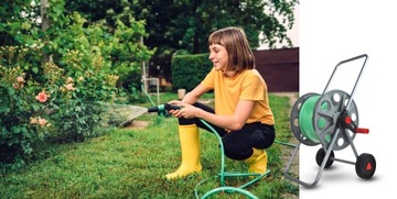 СТАЛЬНОЙ ДЕРЖАТЕЛЬ ДЛЯ САДОВОГО ШЛАНГА Lehmann, КАТУШКА, 45М 1/2