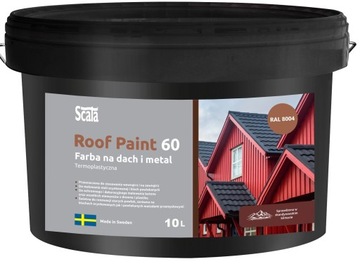 FARBA SCALA ROOF PAINT 60 10L DO DACHÓW RAL 8004