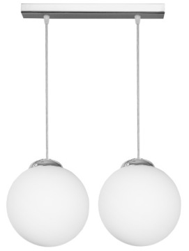 LAMPA WISZĄCA SUFITOWA ŻYRANDOL CHROM KULE LED