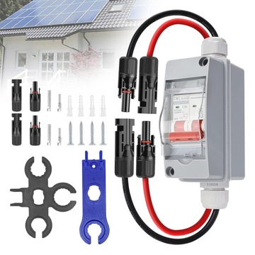500 V 32 A 1 W 1 WYJŚCIE PV DC ODŁĄCZNIK WODOSZCZELNY SOLAR COMBINER BOX