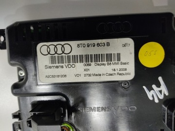 МОНИТОР ДИСПЛЕЯ AUDI A4 B8 8T0919603B 2008-2013