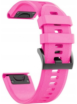 RÓŻOWY Silikonowy Pasek Garmin FENIX 6S Quick