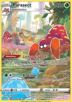 Karty Pokemon (LOR TG01) Parasect