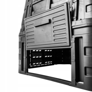 САДОВЫЙ КОМПОСТЕР МОДУЛЬНЫЙ 1000 Л МОРОЗОУСТОЙЧИВЫЙ КРУГЛЫЙ ГОД ЧЕРНЫЙ