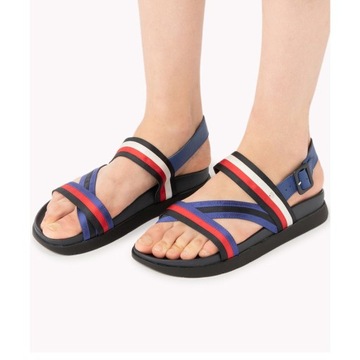 Tommy Hilfiger Sandały sporty color mix flat R 37