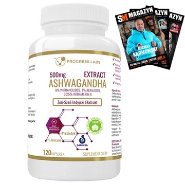 ASHWAGANDHA EKSTRAKT 500 mg ŻEŃ-SZEŃ INDYJSKI 120