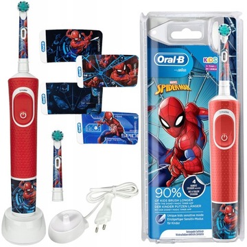 SZCZOTECZKA ELEKTRYCZNA DO ZĘBÓW ORAL-B VITALITY 100 SPIDERMAN DLA DZIECI