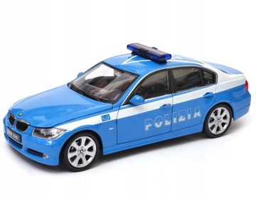 BMW 330i policja 1:24 model Welly 22465
